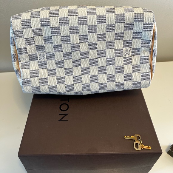 LOUIS VUITTON SPEEDY 25- Damier Azur - Picture 5 of 17